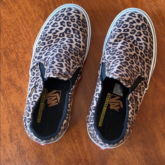slip on vans cheetah